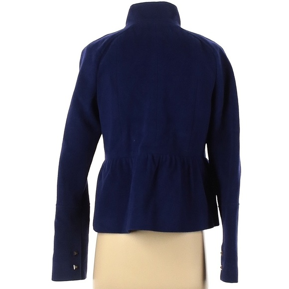 Vintage Rebecca Taylor Peplum Hem Mock Collar Button Jacket - Picture 2 of 2